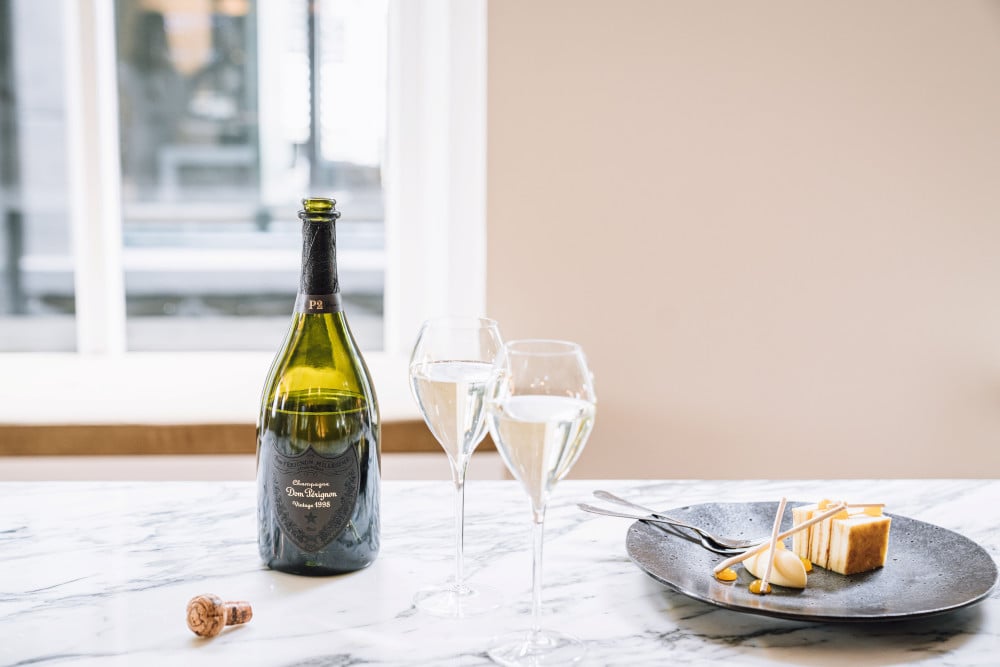 Dom Perignon P2 Plenitude Vintage 1998 altum villare Hautvillers pairing dessert