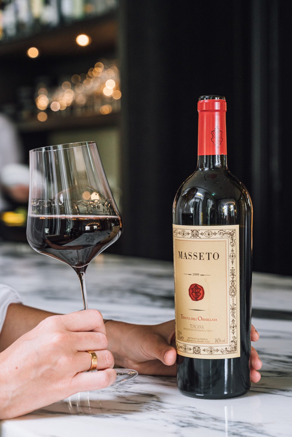 Italian red wine Masseto Tenuta dell'Ornellaia Toscana rare Super Tuscan&nbsp;