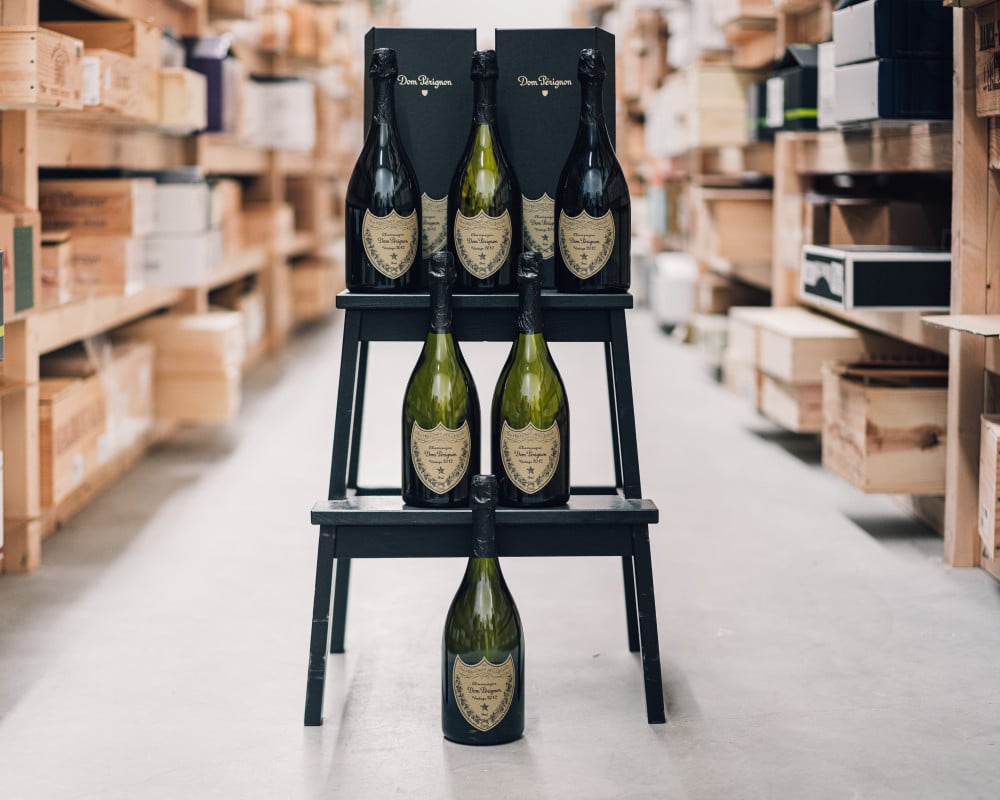 Famous legendary Champagne Dom Perignon 2012