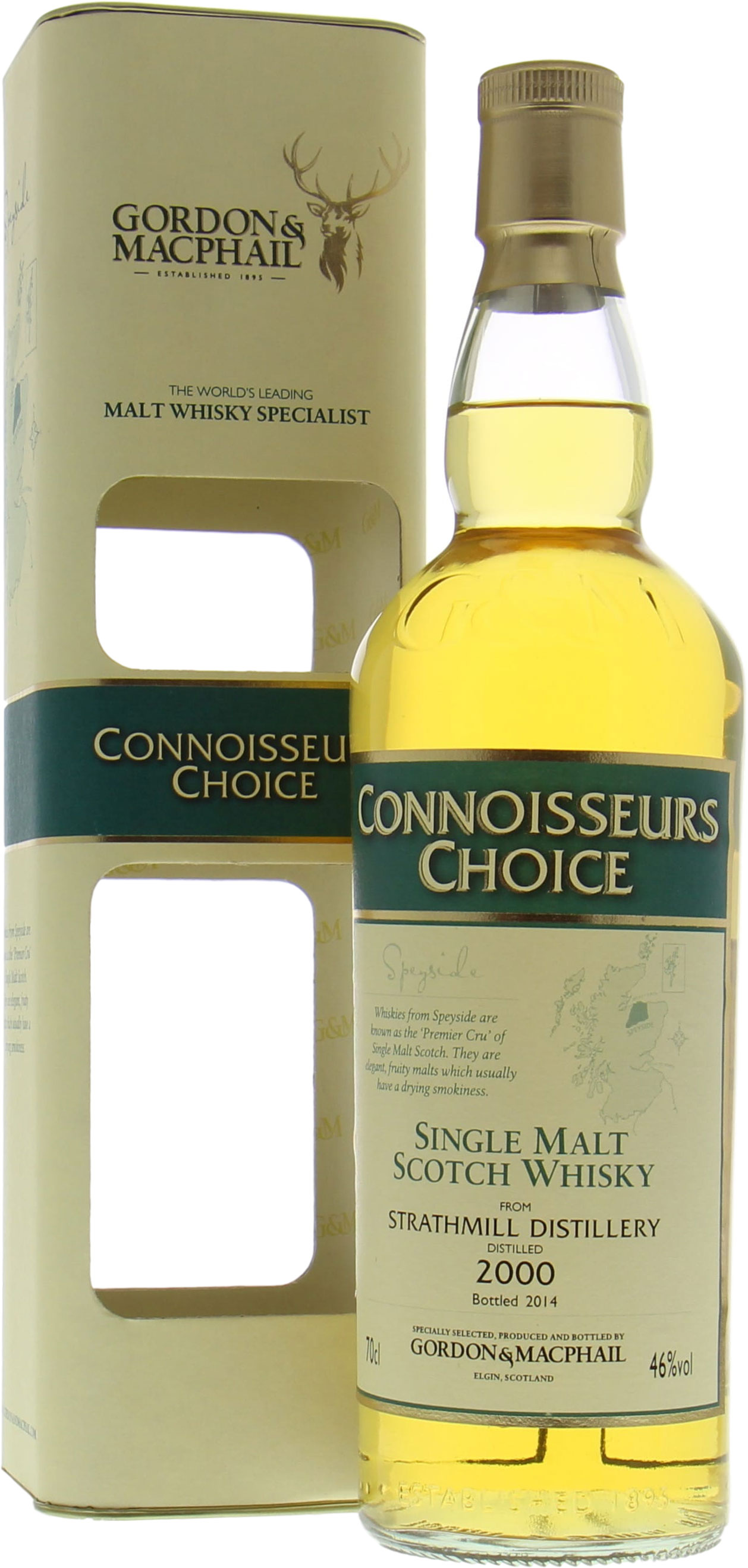 Strathmill - Gordon & MacPhail Connoisseurs Choice 46% 2000 In Original Container
