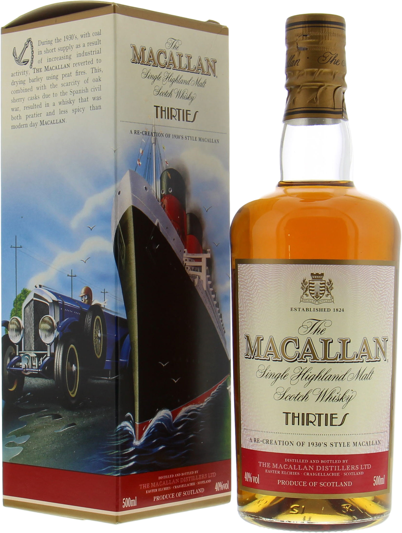 Macallan - Travel Series Thirties 40% NV In Original Container