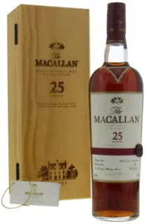 The Macallan 25 Years Old Sherry Oak New Label Red Ribbon 43% NV