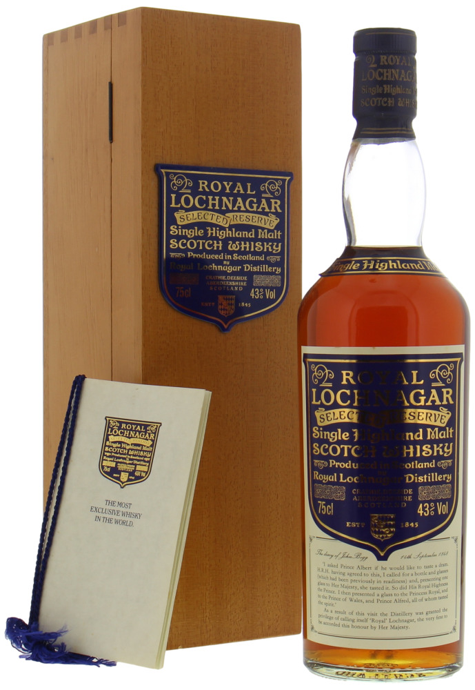 Royal Lochnagar - Selected Reserve Limited Edition 43% NV In Original Wooden Case