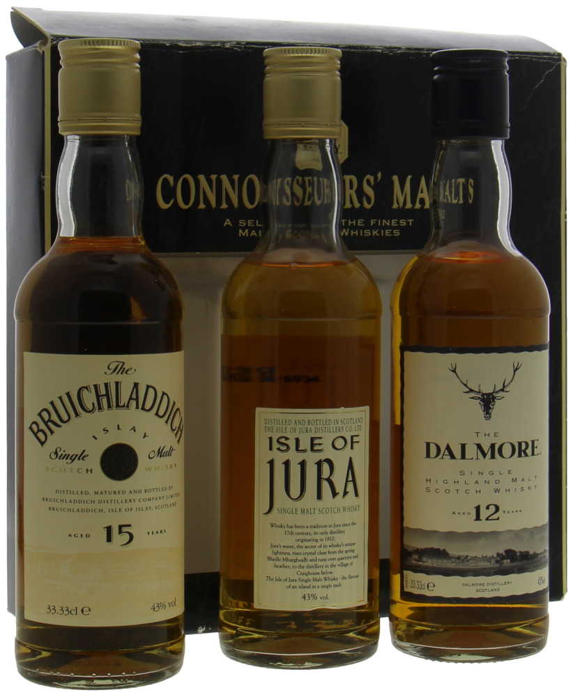 Whyte & Mackay - Connoisseur's Malts (Jura, Dalmore and Bruichladdich) gift pack  NV