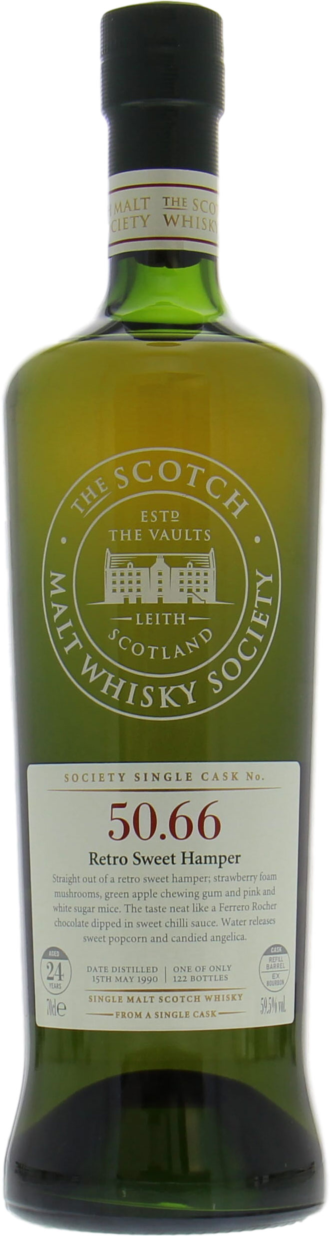Bladnoch - 24 Years Old SMWS 50.66 Retro Sweet Hamper 59.5% 1990 Perfect
