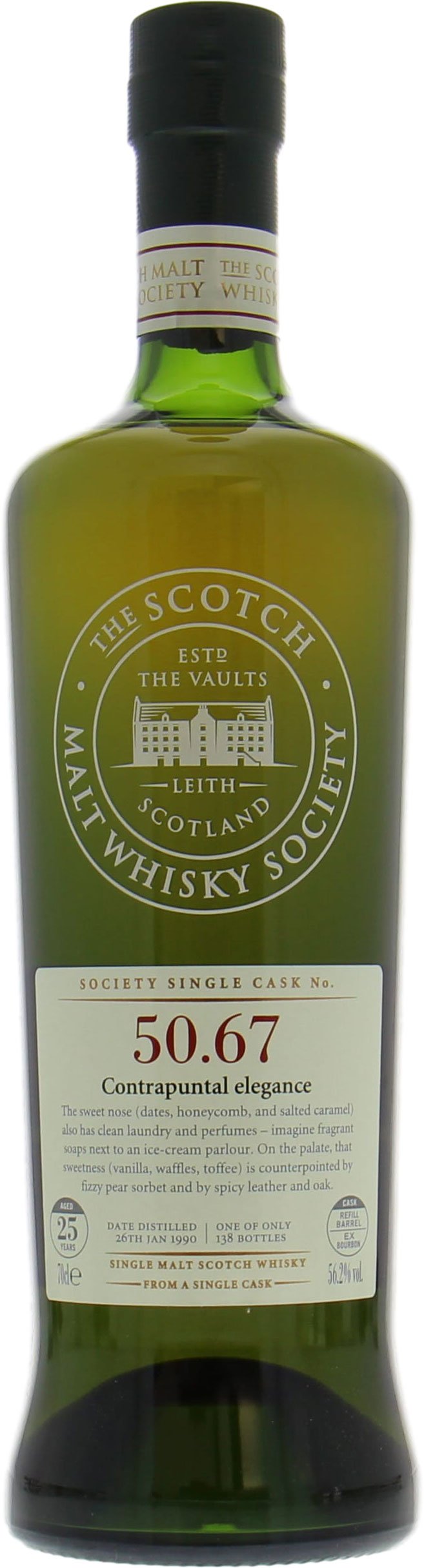 Bladnoch - 25 Years Old SMWS 50.67 Contrapuntal elegance 56.2% 1990 Perfect