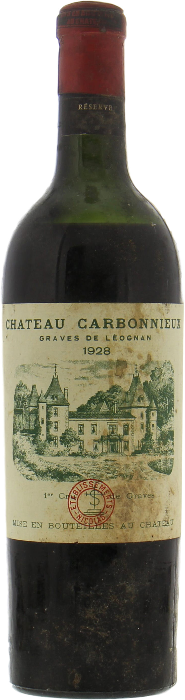 Chateau Carbonnieux - Chateau Carbonnieux 1928 Perfect