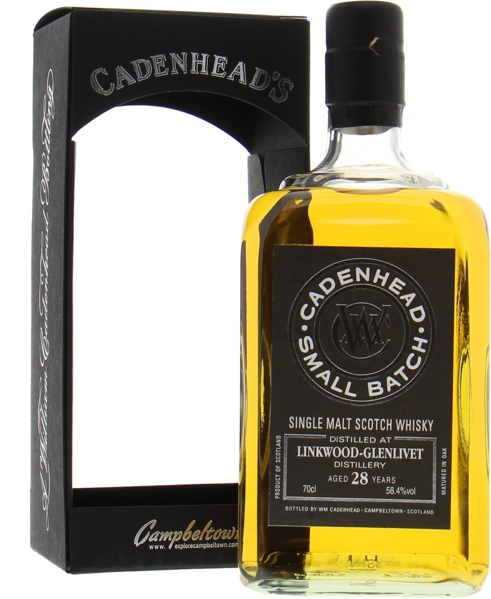 Linkwood - 28 Years Cadenhead Old Small Batch 58.4% 1987 In Original Container