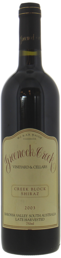 Greenock Creek - Shiraz Creek Block 2003