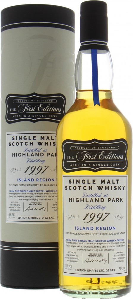 Highland Park - 18 Years Old First Editions cask HL12099 56.7% 1997 In Original Container