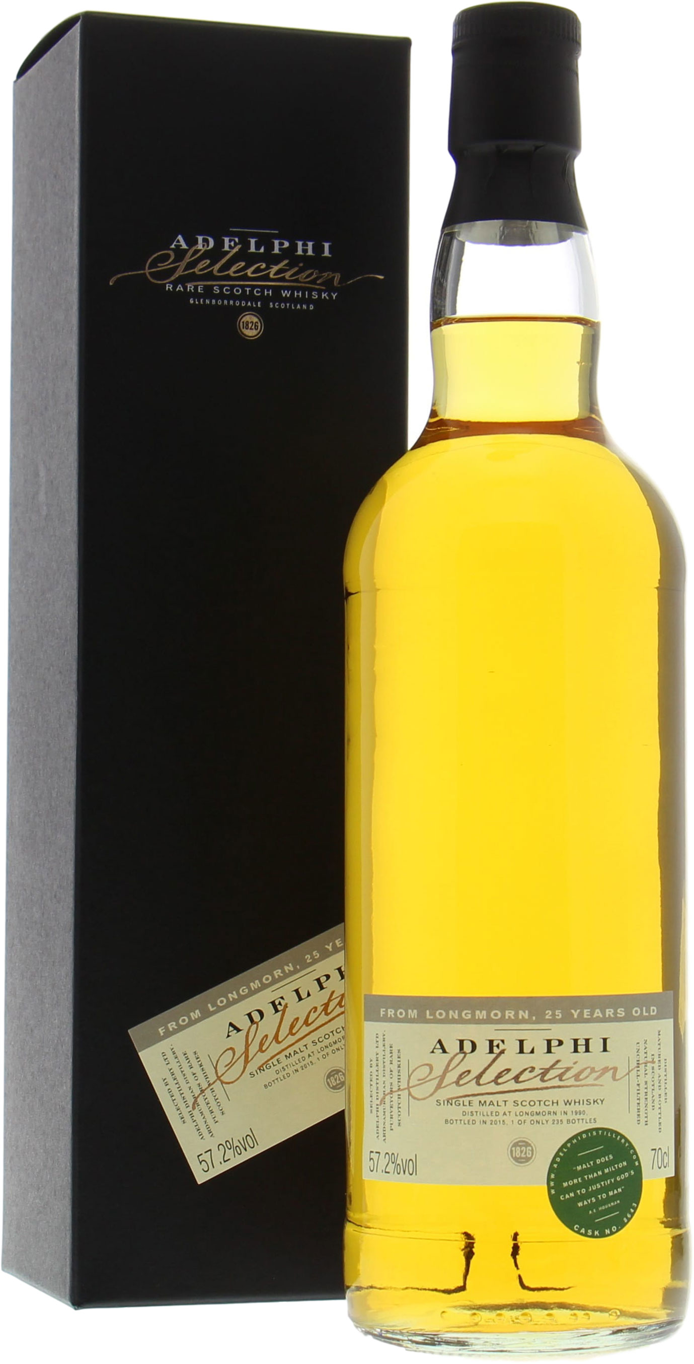 Longmorn - 25 Years Old Adelphi Selection Cask 8643 57.2% 1990 In Original Container