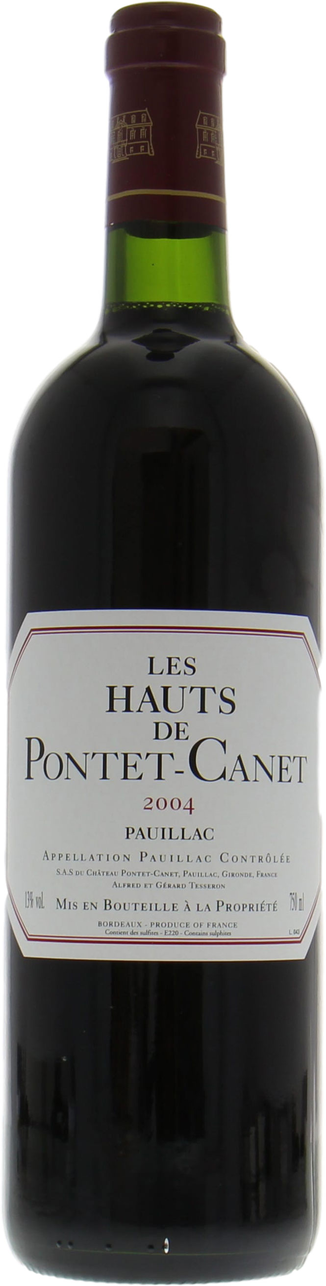 Chateau Les Hauts de Pontet-Canet - Chateau Les Hauts de Pontet-Canet 2004 Perfect