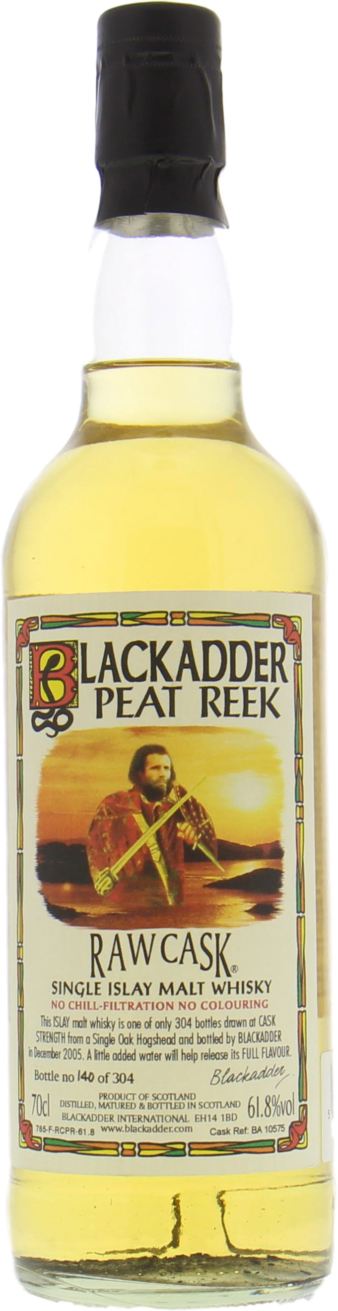 Blackadder - Peat Reek Raw Cask 10575 61.8% NV NO Original Box Included!