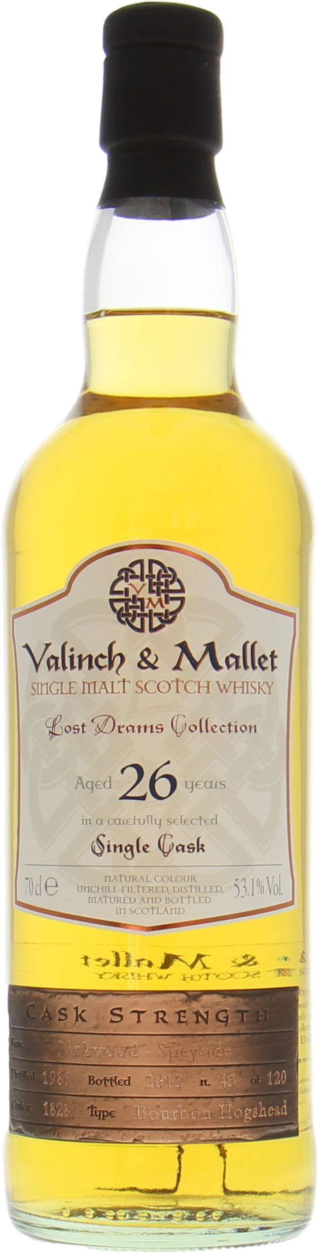 Linkwood - 26 Years Old Valinch & Mallet Lost Drams Collection Cask 1828 53.1% 1989 Perfect