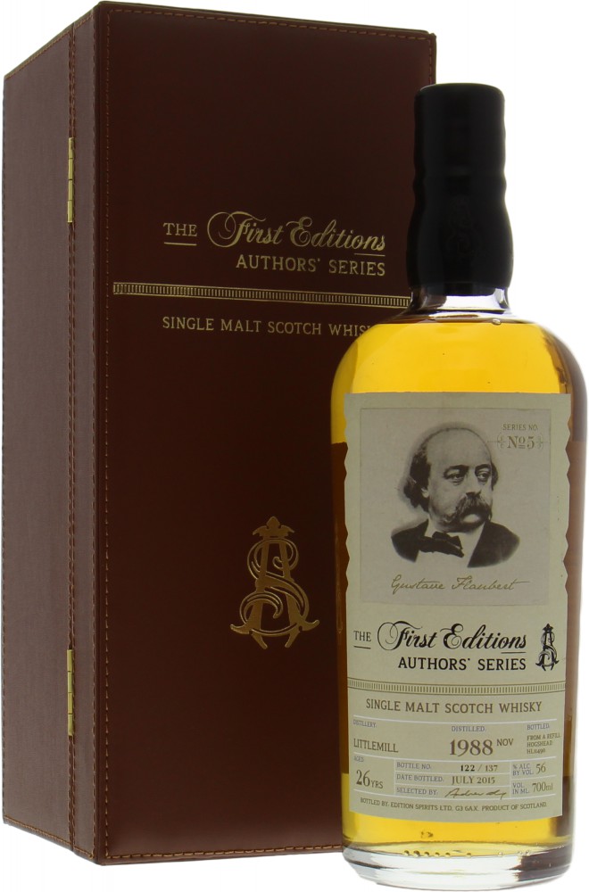 Littlemill - 26 Years Old The First Editions Authors' Series No.5 Cask HL11490 56% 1988