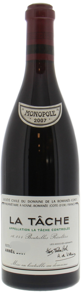 Domaine de la Romanee Conti - La Tache 2007 Bottle number digitally removed