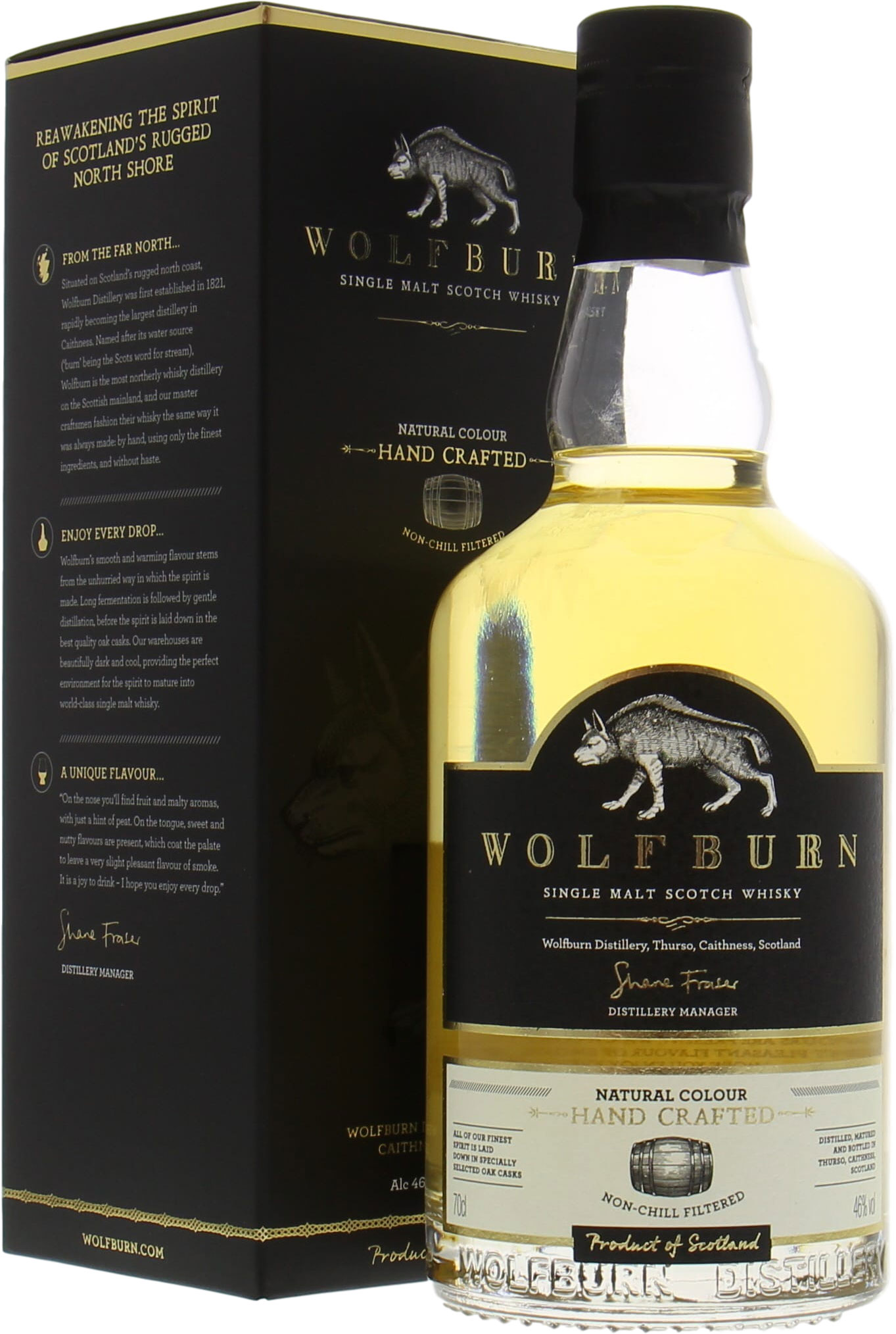 Wolfburn  - 3 Years Old Hand Crafted 1st Batch 46% NV In Original Container