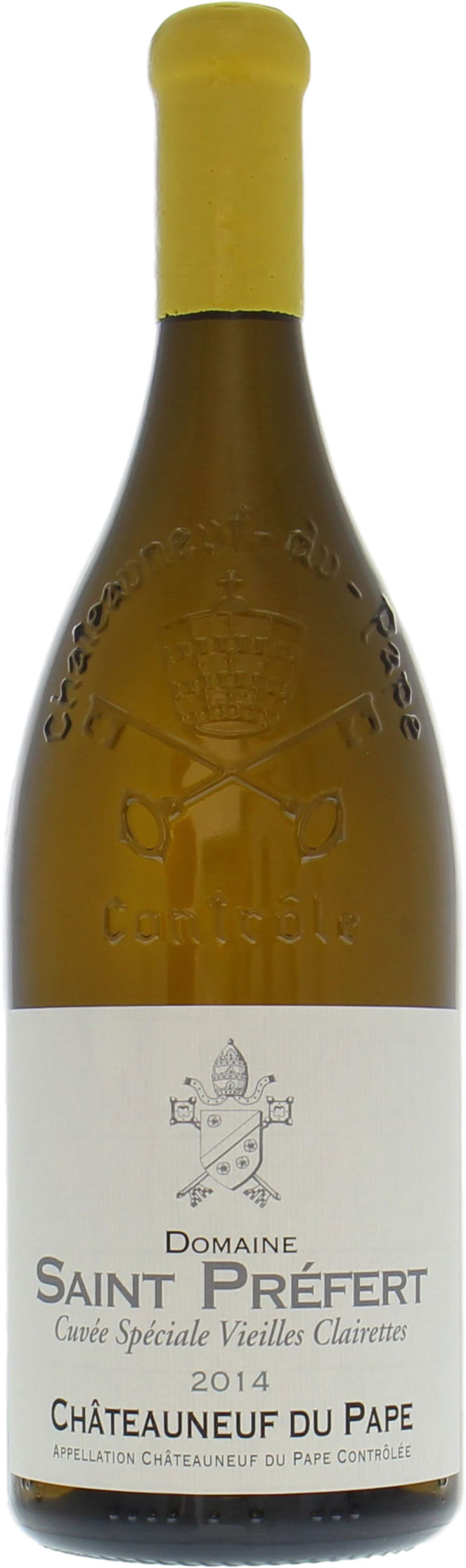 Domaine de Saint-Prefert - Chateauneuf du Pape Chateauneuf du Pape Vieilles Vignes de Clairette Blanc 2014 Perfect