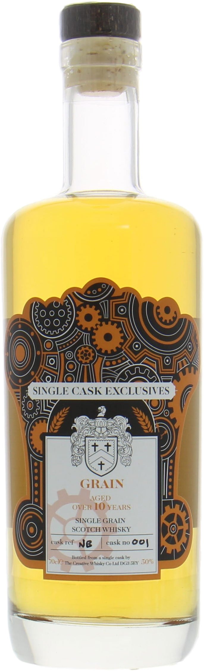 Grain - 10 Years Old Creative Whisky Company Single Cask Exclusives cask:NB001 50% NV Perfect