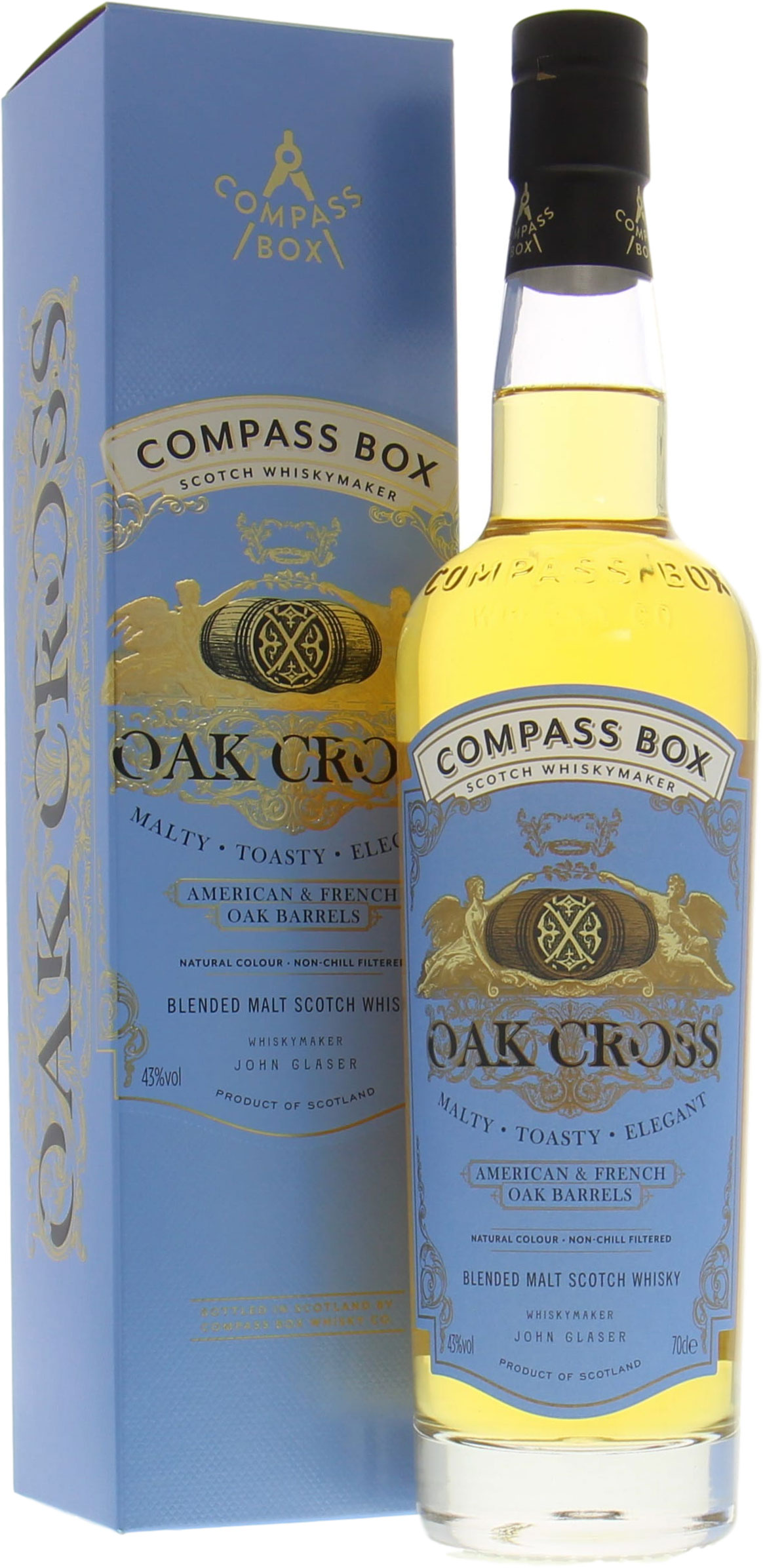 Compass Box - Oak Cross The Signature Range 10 Years Old 43% NV In Original Container