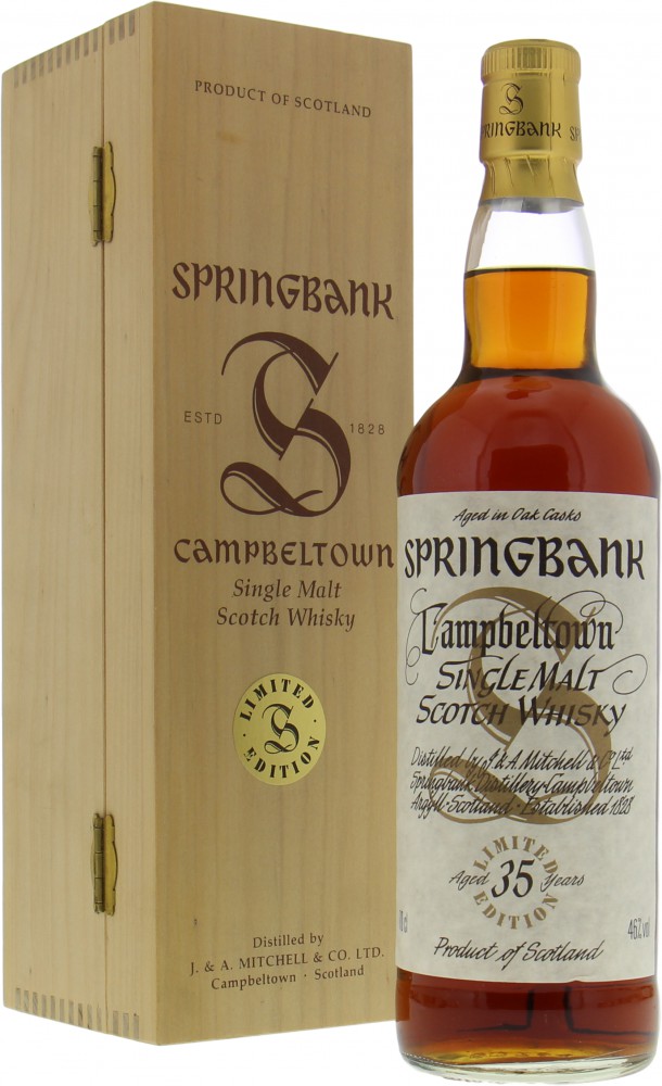 Springbank - 35 Years Old Millennium 46% NV In Original Wooden Case