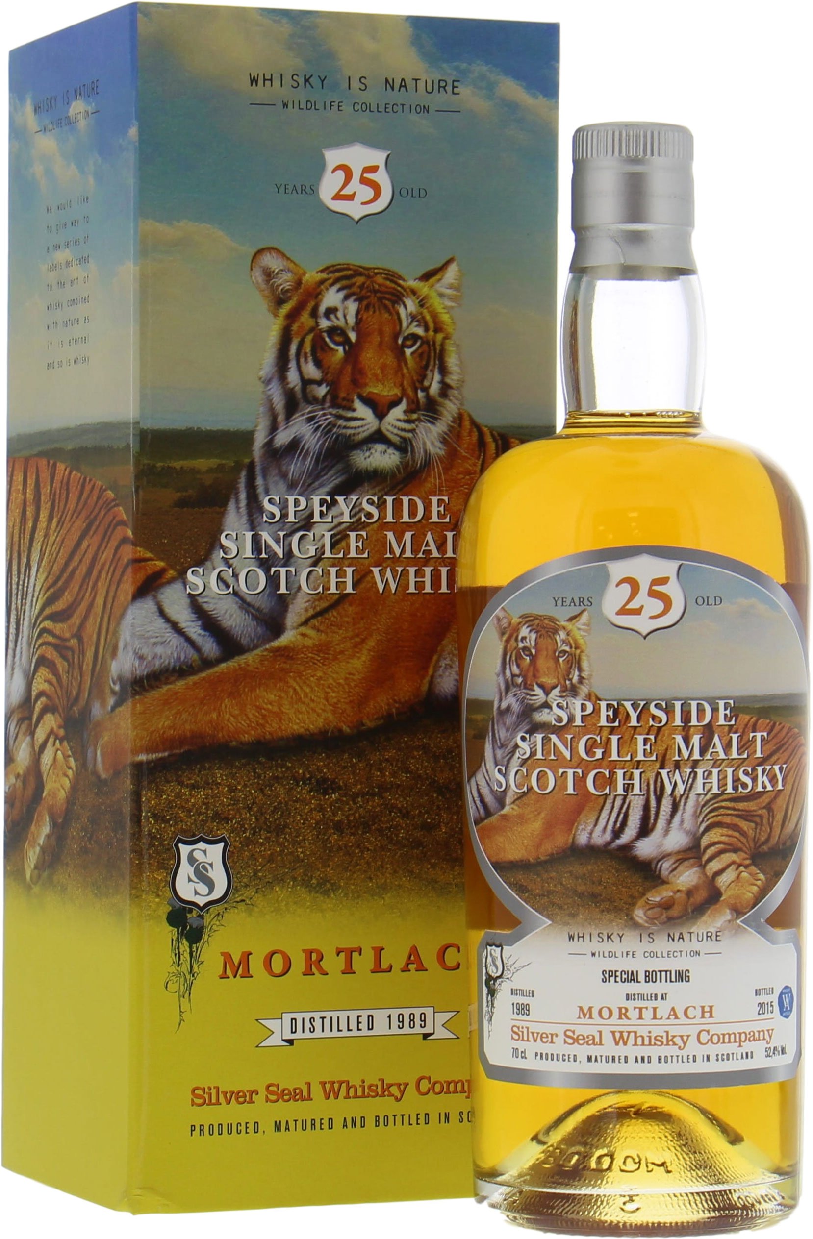 Mortlach - 25 Years Old Silver Seal Wildlife Collection Cask 3911 52.4% 1989