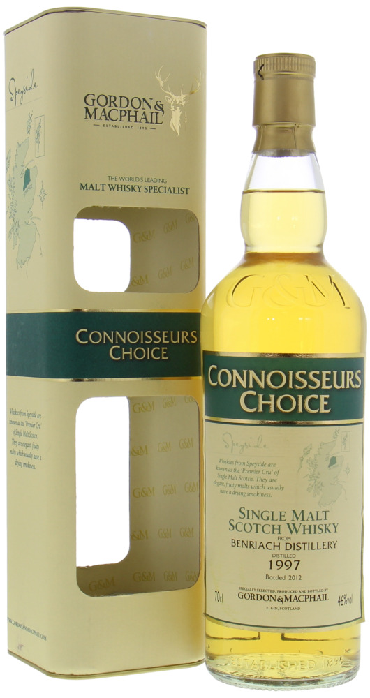 Benriach - Gordon & MacPhail Connoisseurs Choice 46% 1997 In Original Container