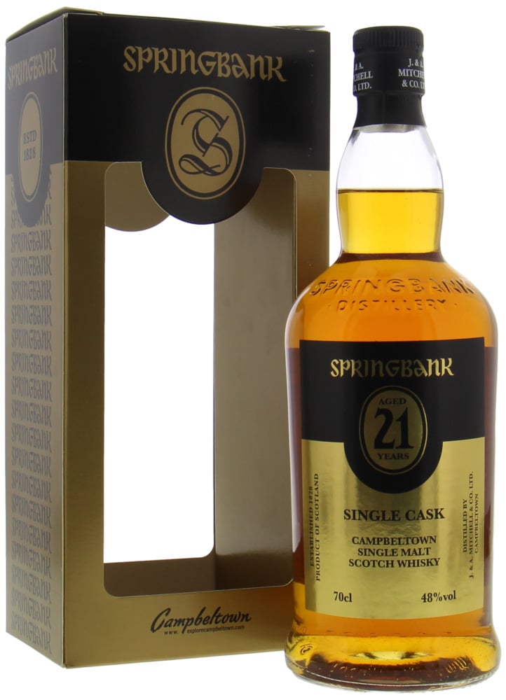 Springbank - 21 Years Old Single Cask Fourcroy Netherlands 48% 1995 In Original Container