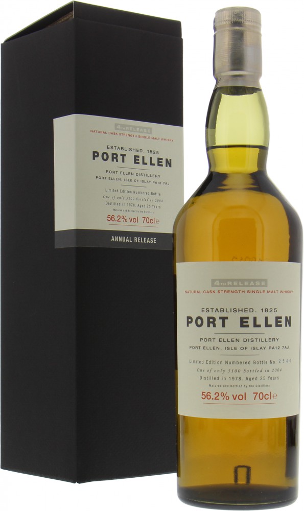 Port Ellen - 4th Annual Release 25 Years Old 56.2% 1978 In Original Container