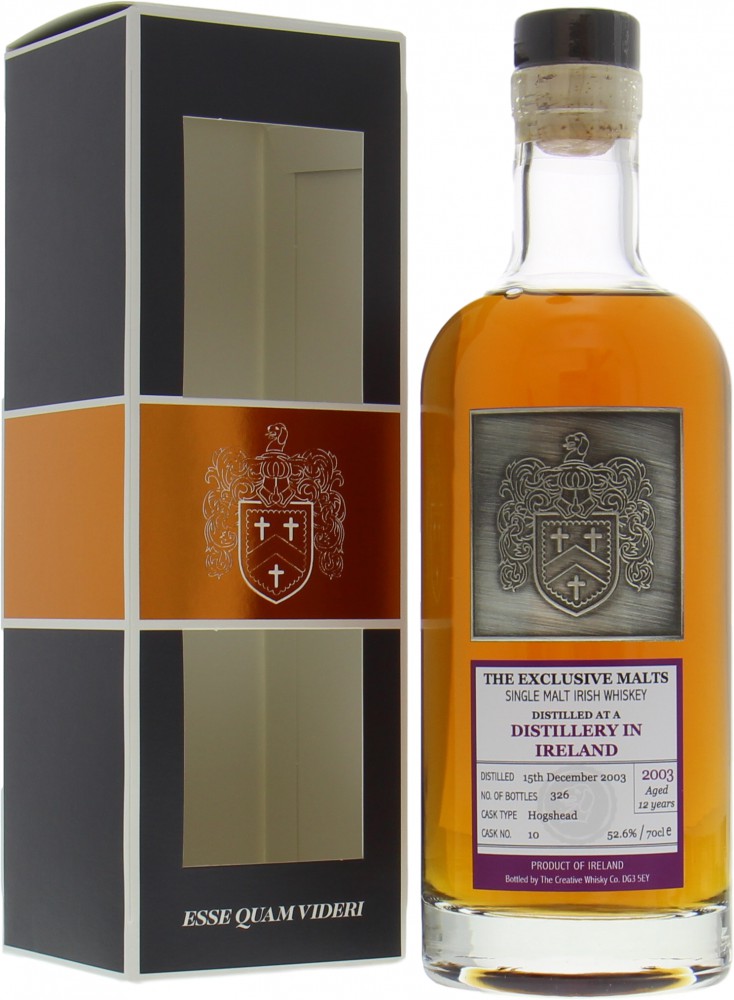 The Creative Whisky Company - 12 Years Old A Distillery in Ireland The Creative Whisky Company 52.6% 2003