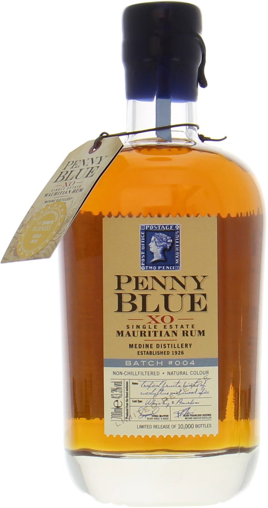 Penny Blue - XO Single Estate Rum Batch #4 Berry Bros & Rudd  43% NV Perfect