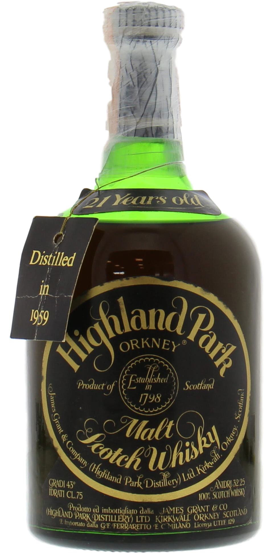 Highland Park - 1959 21 Years Old 43% 1959 In Original Container