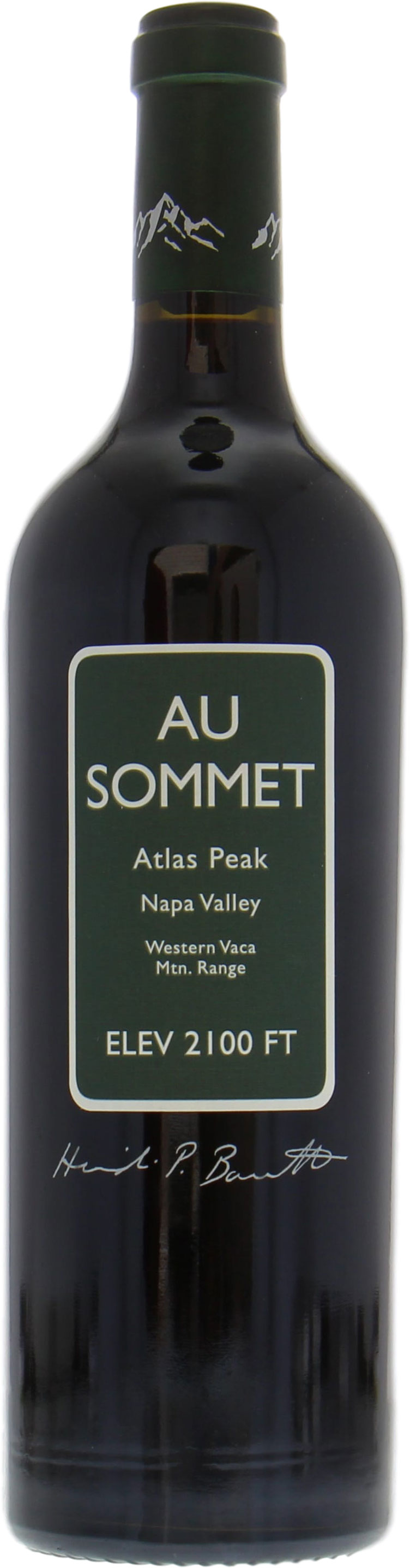 Au vin. Au sommet Atlas Peak Napa Valley 2016.