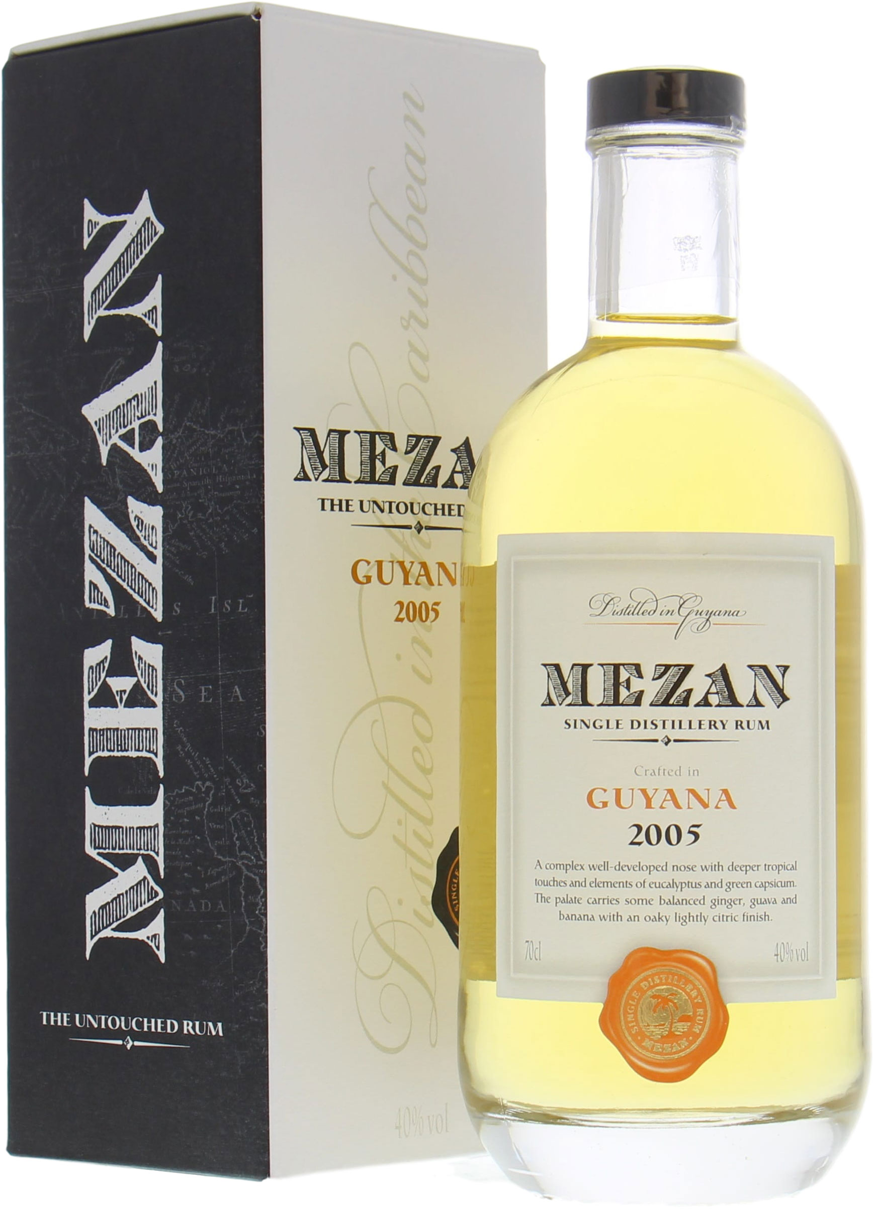 Mezan - Guyana 2005 Single Distillery Rum 40% 2005 In Original Carton