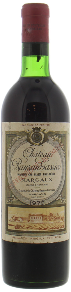 Chateau Rauzan-Gassies - Chateau Rauzan-Gassies 1970