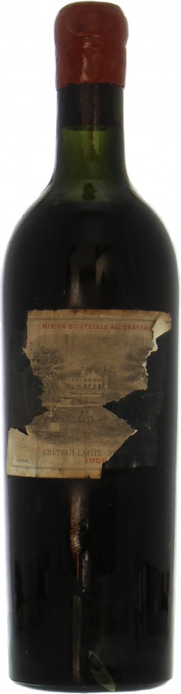 Chateau Lafite Rothschild - Chateau Lafite Rothschild 1928 High shoulder, very small leaking sign top of wax capsule
