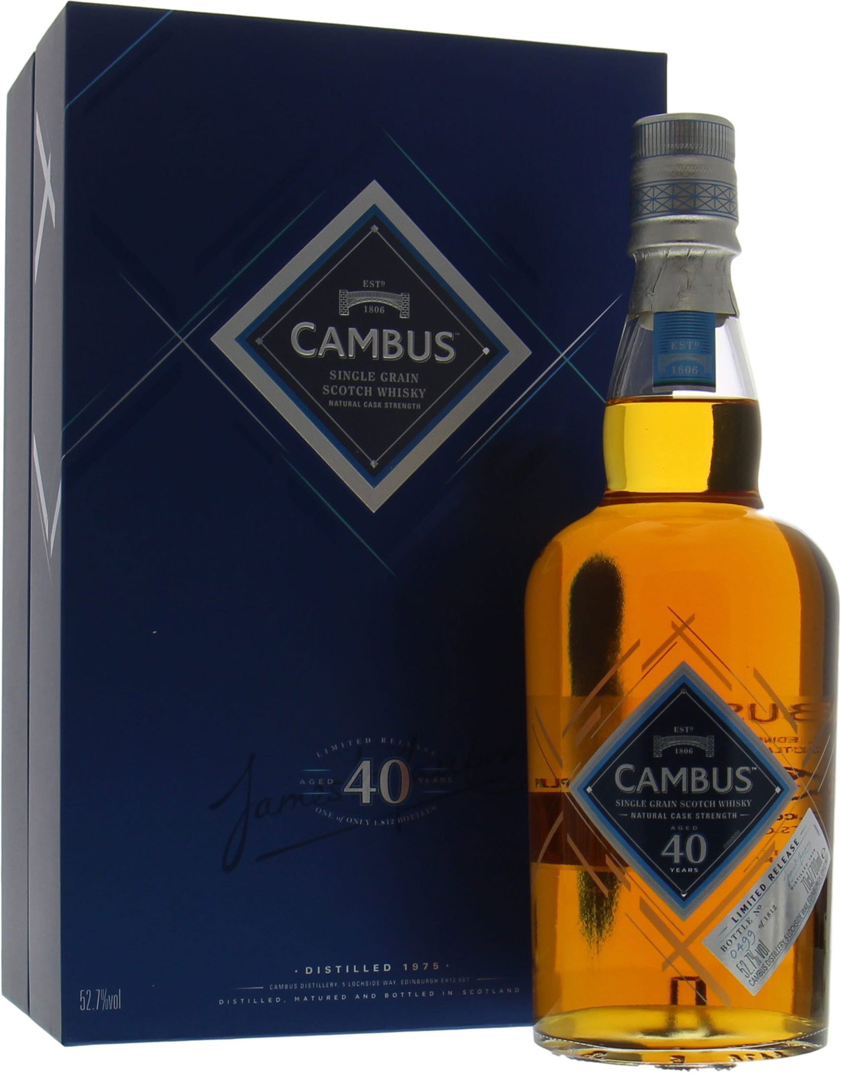 Cambus - 40 Years Old Limited Release 2016 52.7% nv In Original Container