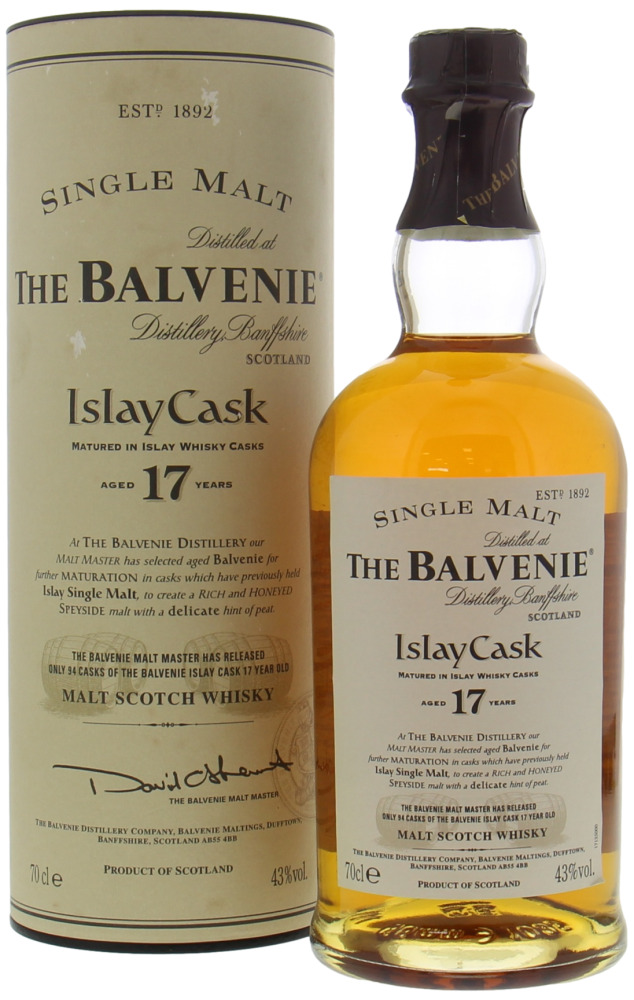 Balvenie - 17 Years Old Islay Cask 43% NV In Original Container