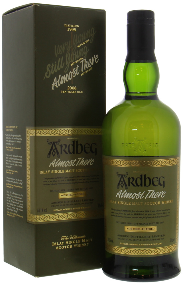 Ardbeg - 1998 Almost There 9 Years Old  54.1% 1998 In Original Container