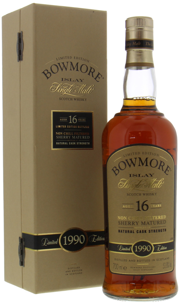 Bowmore - 16 Years Old 1990 Sherry Matured 53.8% 1990 In Original Container