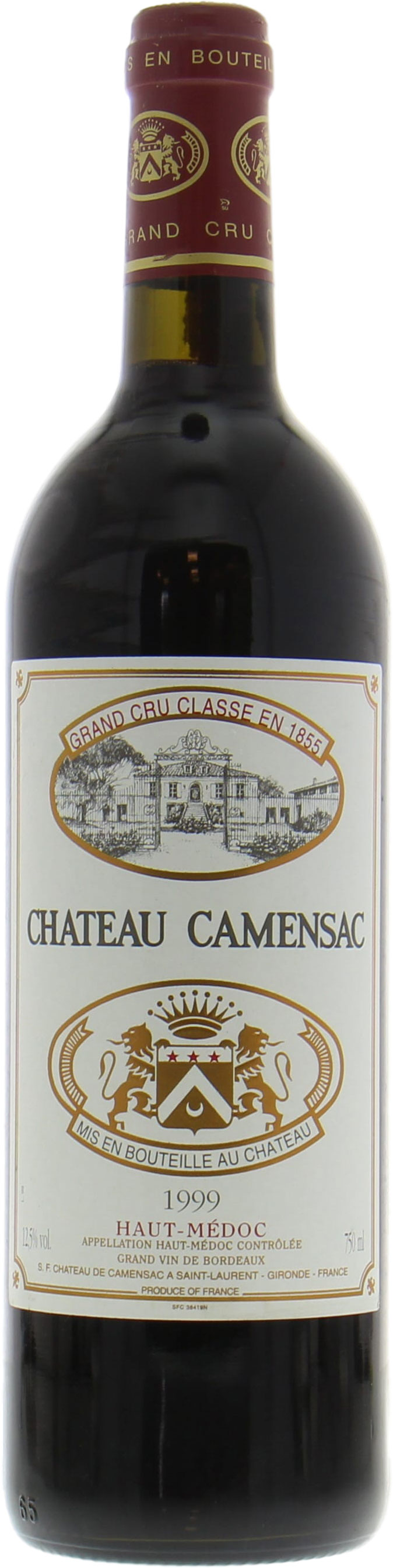 Chateau Camensac - Chateau Camensac 1999 From Original Wooden Case