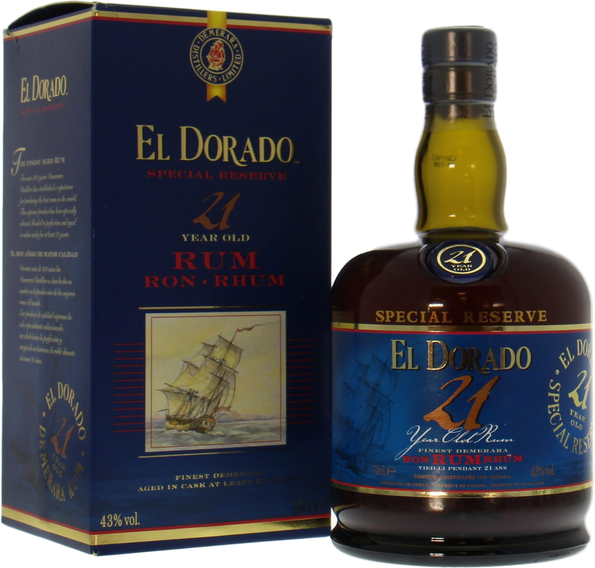 El Dorado - 21 years old rum 43% NV