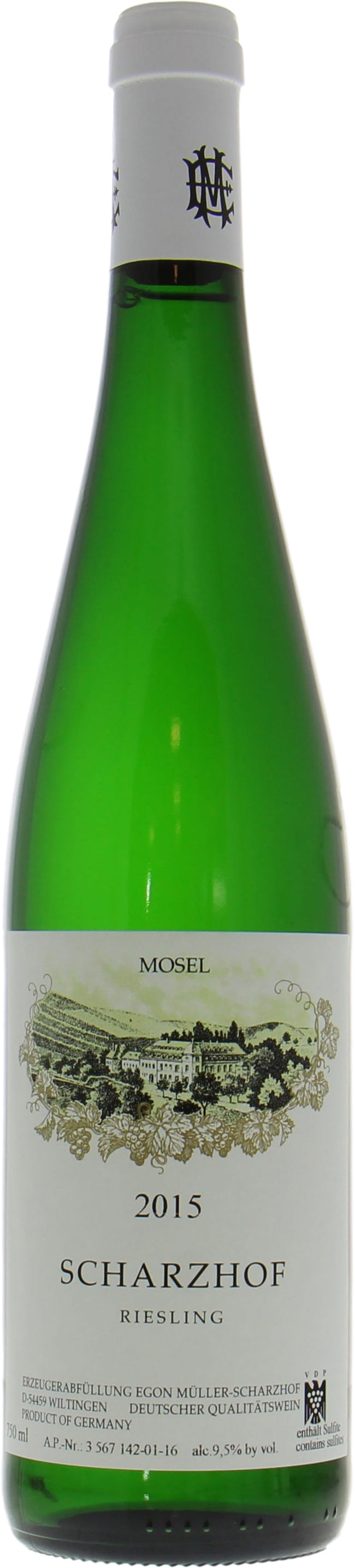 Egon Muller - Scharzhofberger Riesling QBA 2015 Perfect