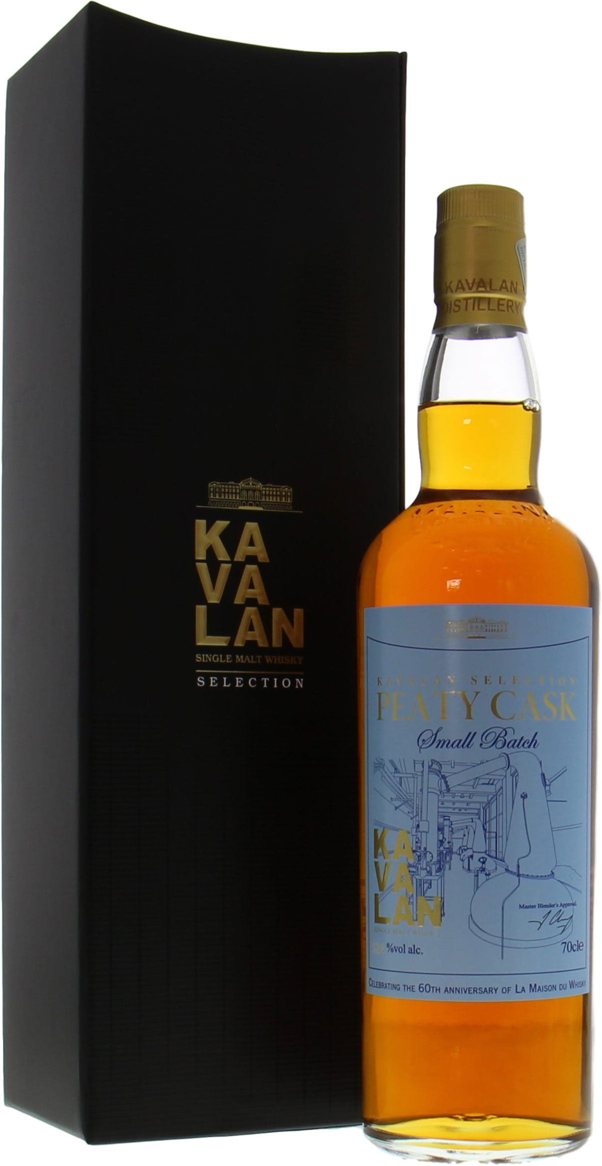 Kavalan - Peaty Cask 60th Anniversary of La Maison du Whisky 52.4% NV In Original Container