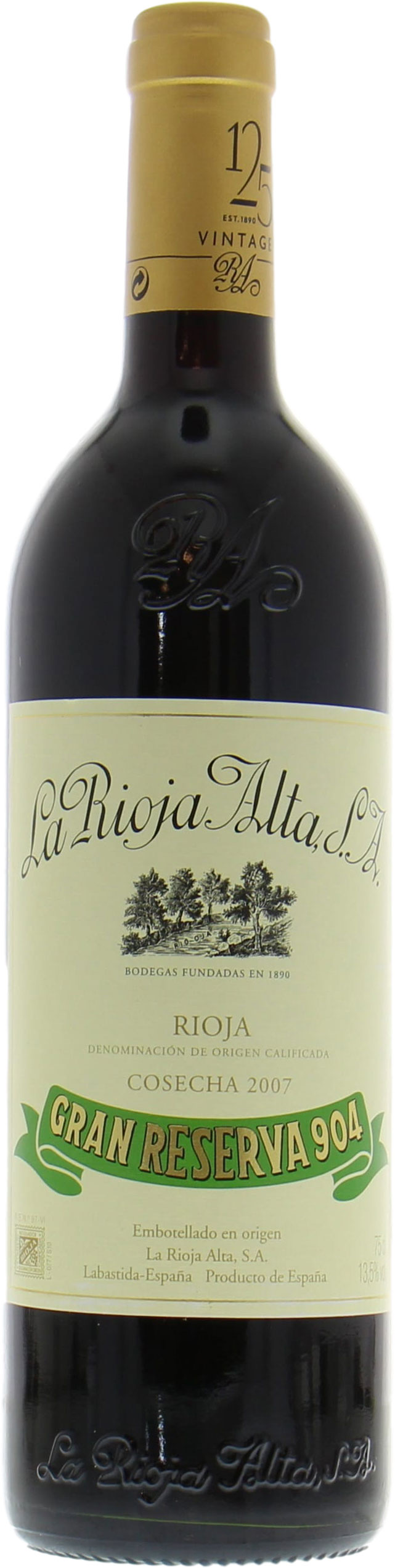 La Rioja Alta - Gran Reserva 904 2007 Perfect