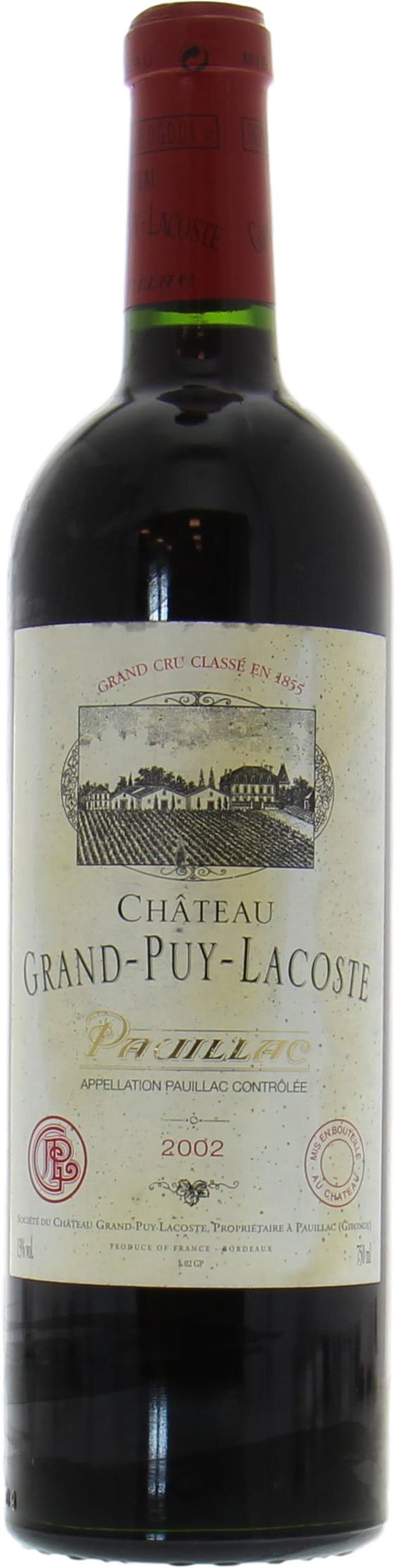 Chateau Grand Puy Lacoste - Chateau Grand Puy Lacoste 2002 Perfect