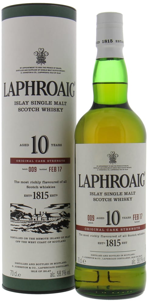 Laphroaig - 10 Years Old Cask Strength Batch #009 58.1% NV In Original Container