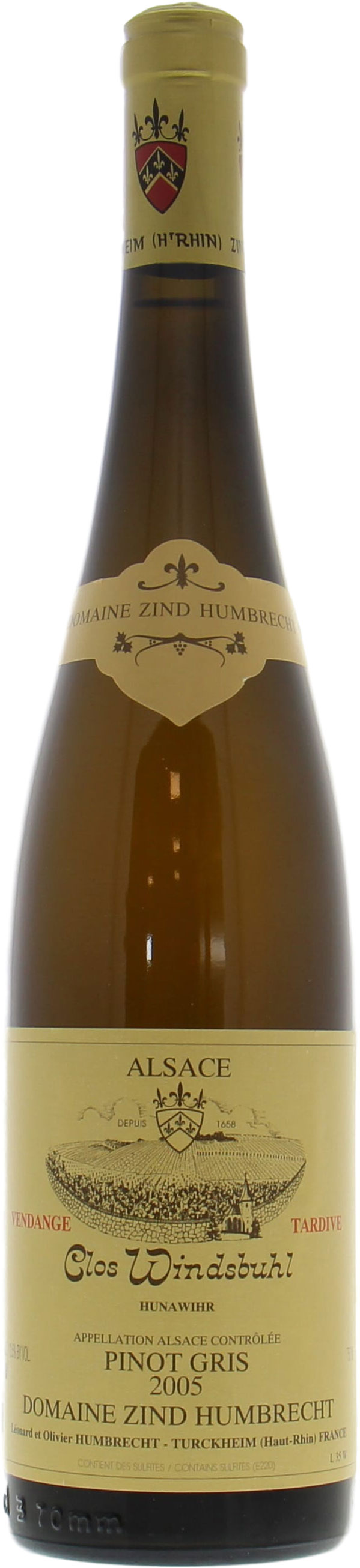 Zind Humbrecht - Pinot Gris Clos Windsbuhl Vendange Tardive 2005 Perfect