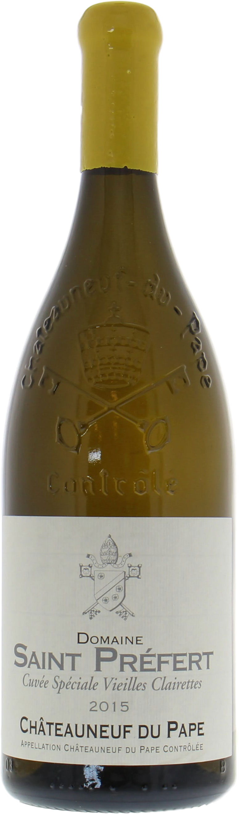 Domaine de Saint-Prefert - Chateauneuf du Pape Chateauneuf du Pape Vieilles Vignes de Clairette Blanc 2015 Perfect