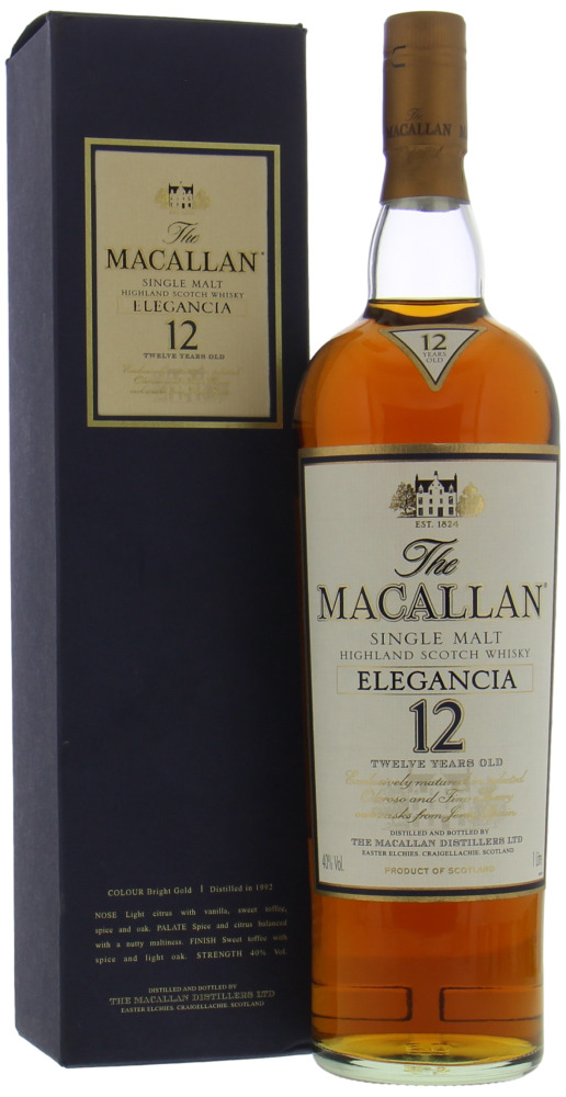 Macallan - Elegancia 12 Years Old 40% NV In Original Container